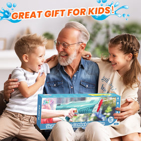Skirfy water gun soft-blast feature enabling safe, enjoyable battles