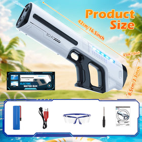 Skirfy electric water gun with warranty and 24/7 support.