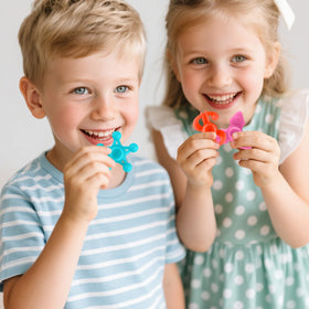 SKIUEMI mini finger spinner pink for portable distraction-free use.