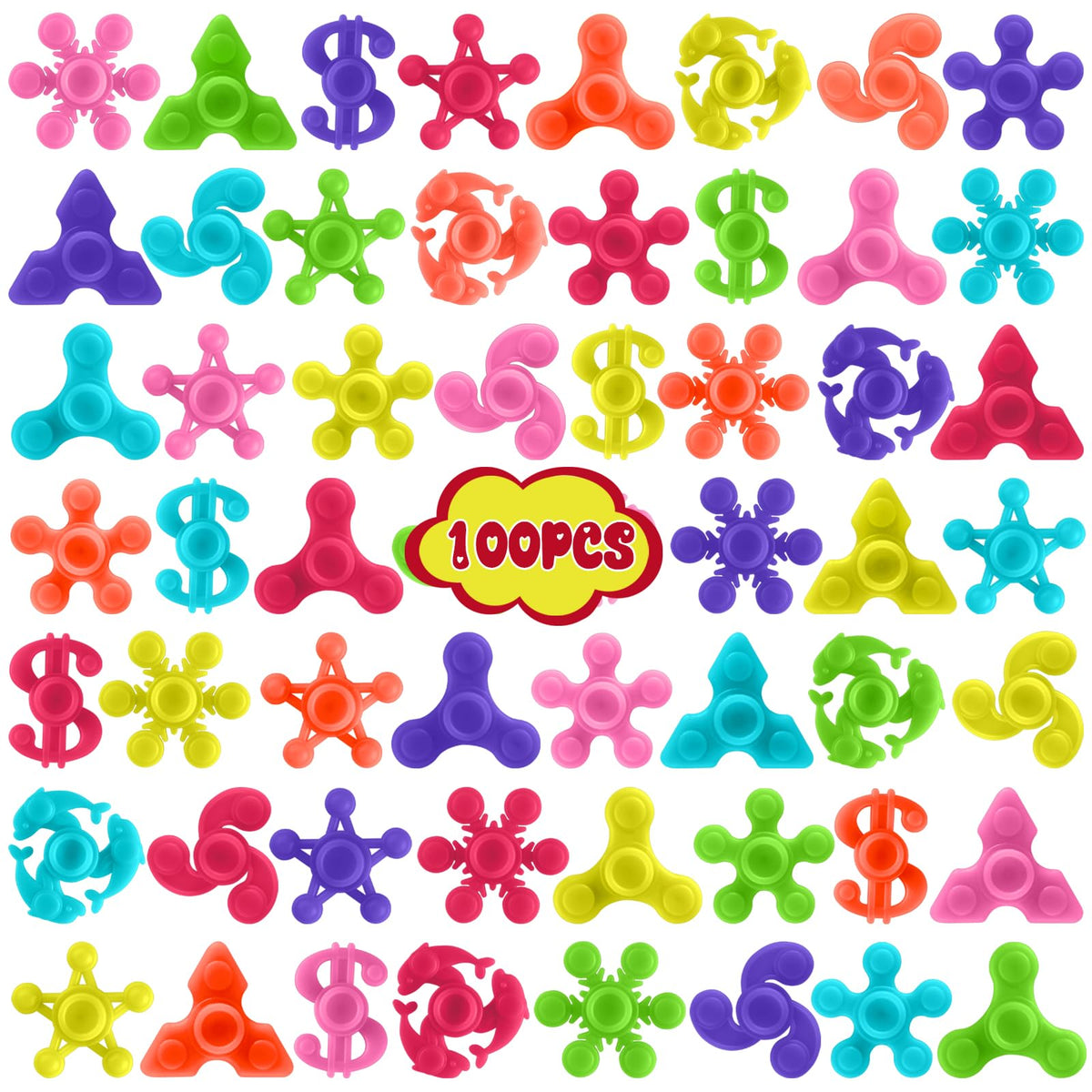 SKIUEMI mini finger spinner yellow for stress relief and quiet focus.
