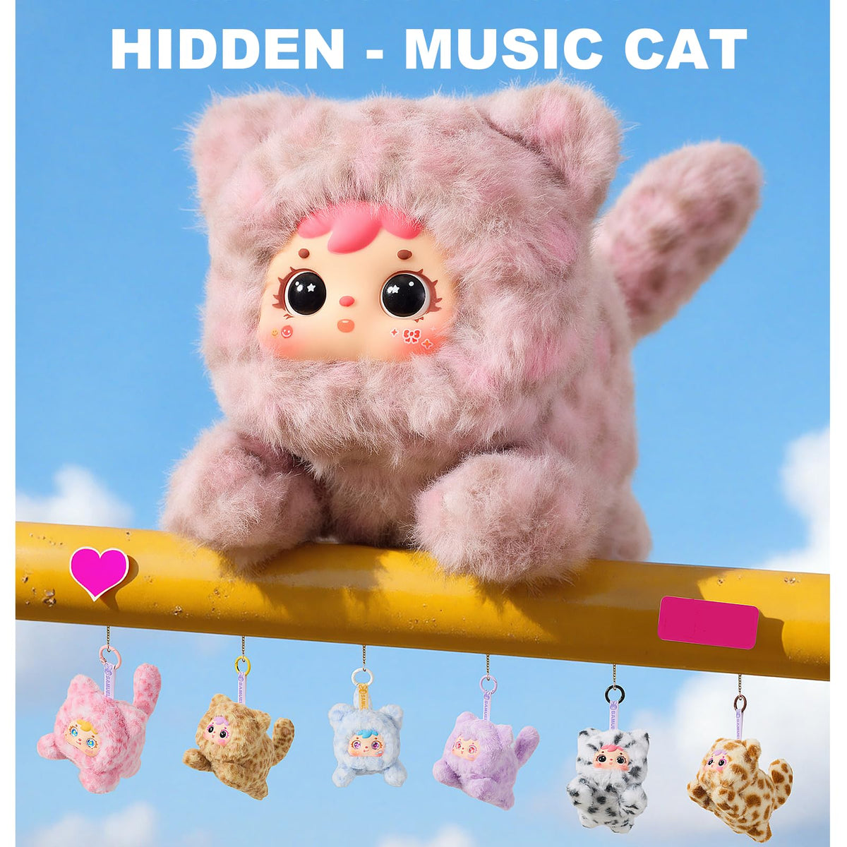 SKOGSKUNST Samuel Meow Meow figure with rotating eyes feature