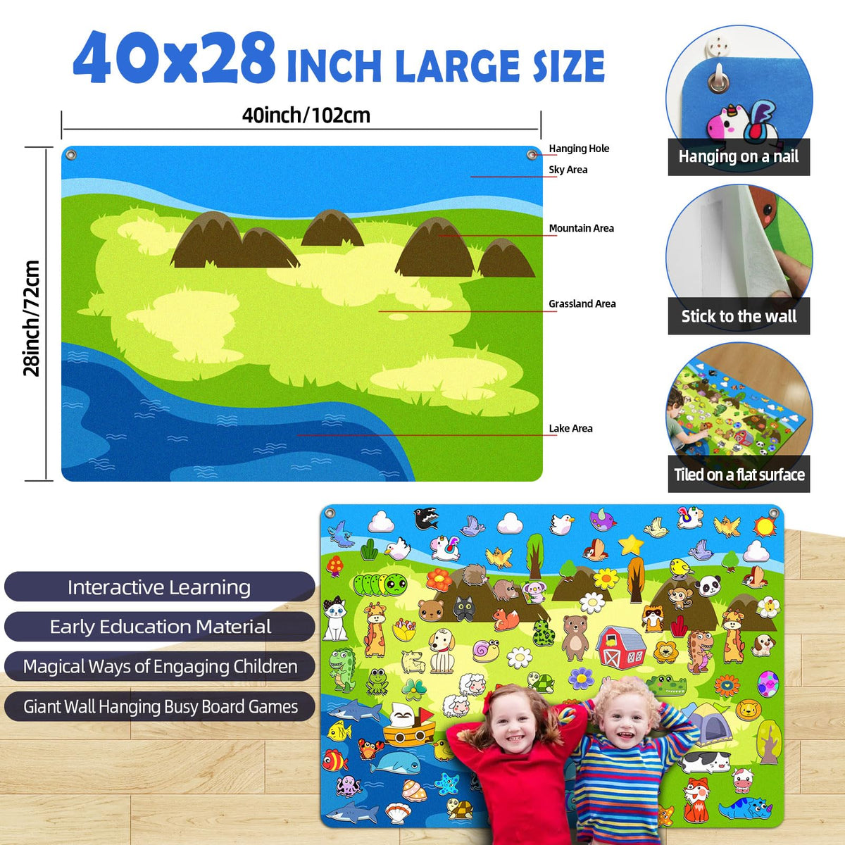 SKOLESK forest theme wall storyboard ready for interactive play