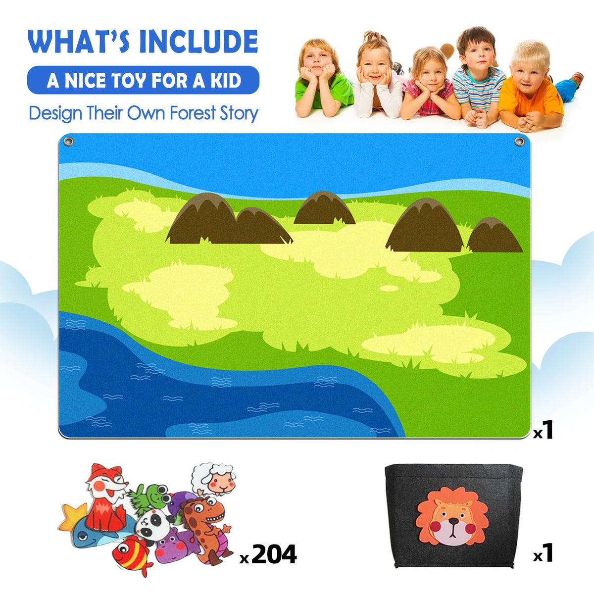 SKOLESK skin friendly felt material safe for kids hands
