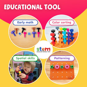 Skoolzy foam board provides a sturdy surface for stacking
