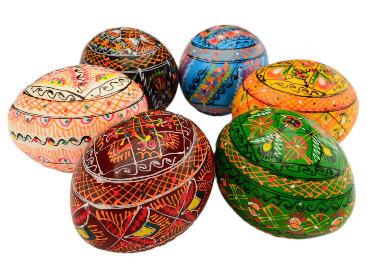 SKRRYNYA carpathian energy wooden eggs bring rustic heritage to any shelf