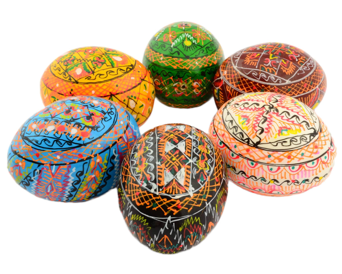 SKRRYNYA set of six pysanky eggs perfect as a gift or centerpiece