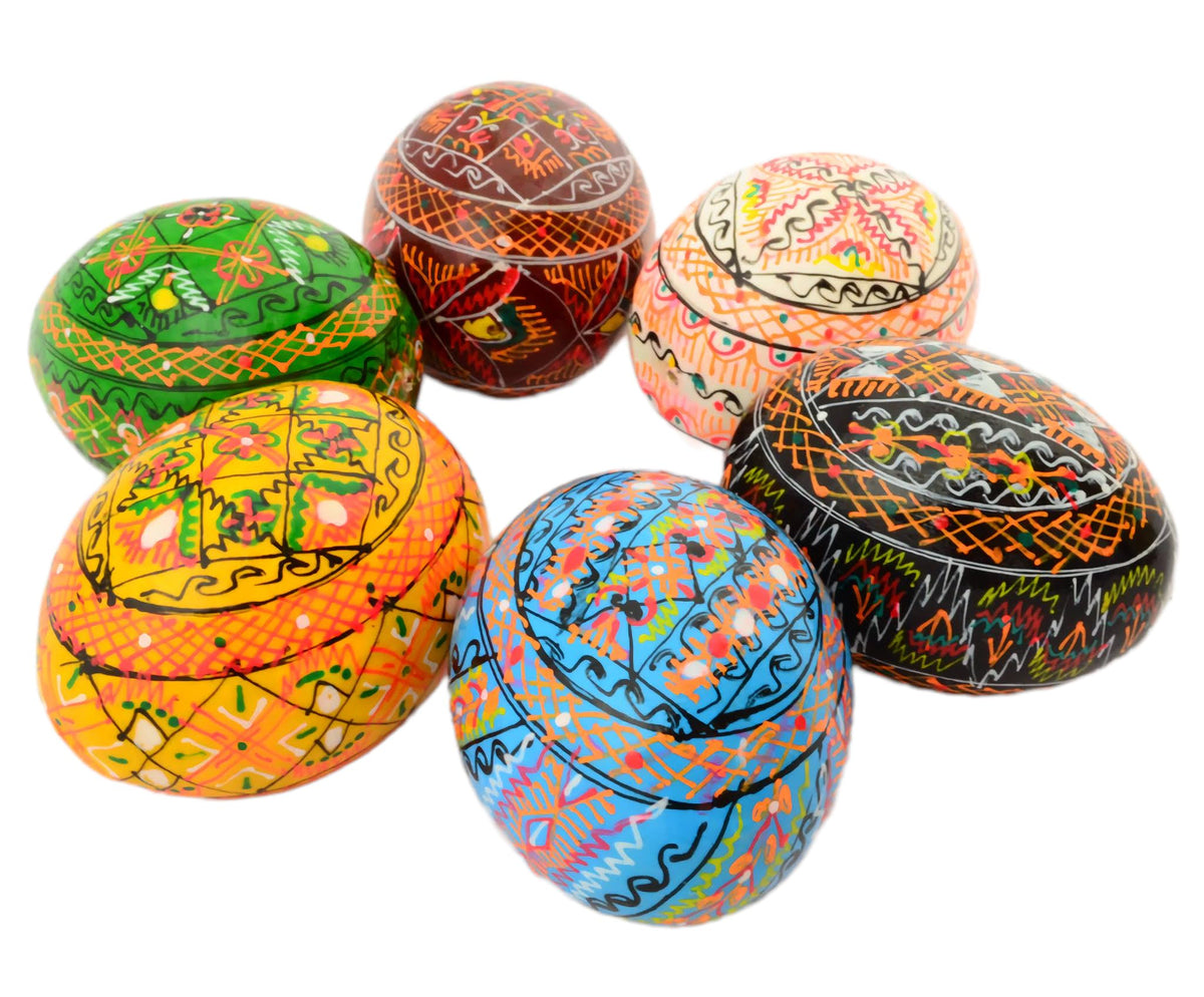 SKRRYNYA traditional Easter kraslice eggs accent shelves with cultural artistry