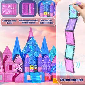 SKTMYY ice castle tiles assembly play area encourages creativity and teamwork.