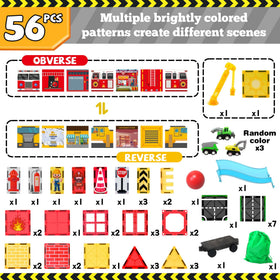 SKTMYY magnetic tiles construction-site encourages creativity and STEM problem-solving in playtime