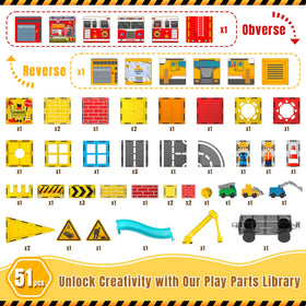 SKTMYY magnetic tiles construction site enables larger builds and spatial reasoning