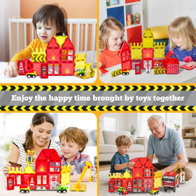 SKTMYY magnetic tiles durable magnets ensure sturdy, safe construction sessions