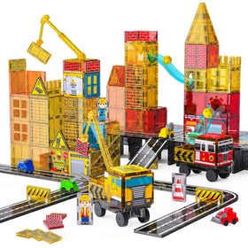 SKTMYY magnetic tiles road scene for imaginative city building and hands-on engineering