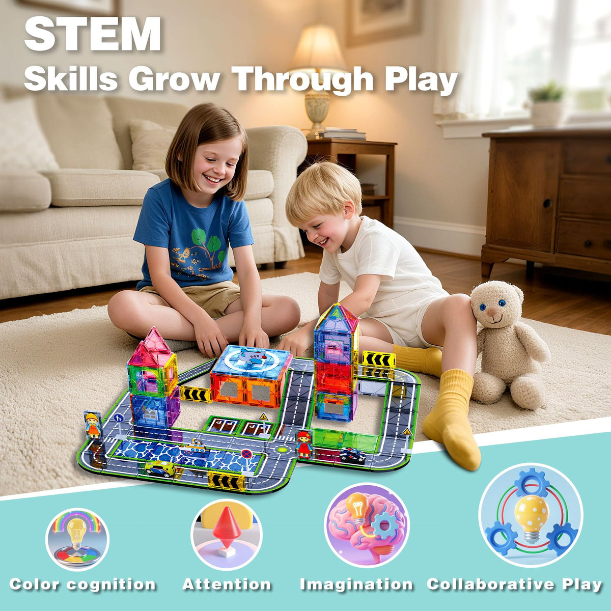 SKTMYY premium ABS tiles endure rough play with safe edges