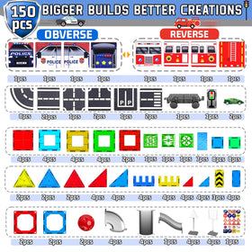 SKTMYY magnetic tiles with strong magnets and durable ABS for lasting fun