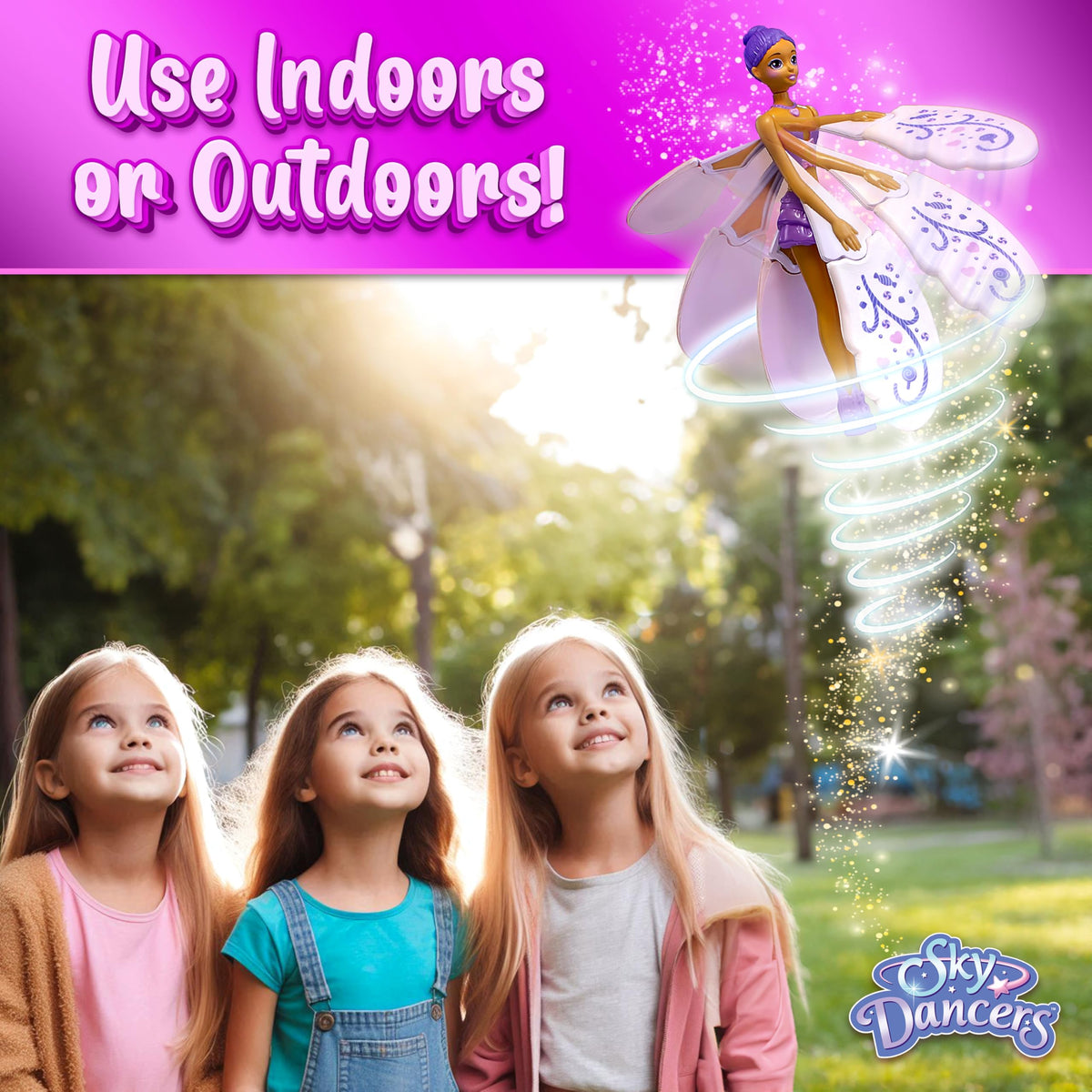 Sky Dancers Purple Licious giftable toy for curious kids.