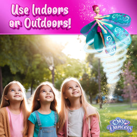 Sky Dancers Turquoise Twinkle indoor-outdoor play for versatile fun
