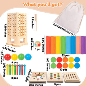 Colorful sticks and balls from SkyAmbition help with color recognition