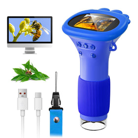 SKYBASIC Kids Microscope with 2-inch IPS display for clear real-time viewing