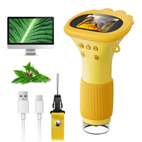 SKYBASIC microscope with 2-inch IPS display for clear real-time observation