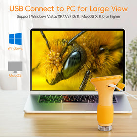 SKYBASIC USB connection to PC for larger viewing and sharing