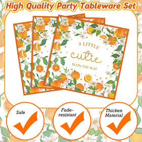 Skybooly orange forks for sturdy, convenient dining at celebrations
