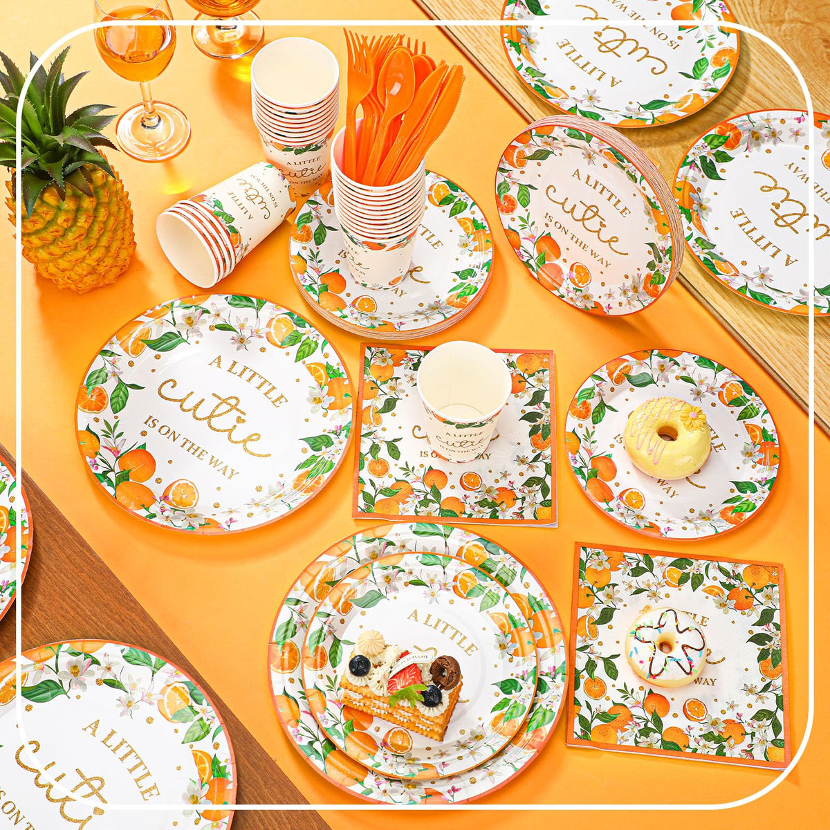 Skybooly orange knives for safe, reliable tableware during meals