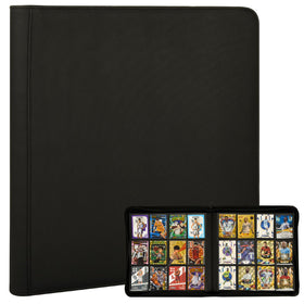 SKYHJK Card Binder front exterior with 12 pockets for 480-card capacity.