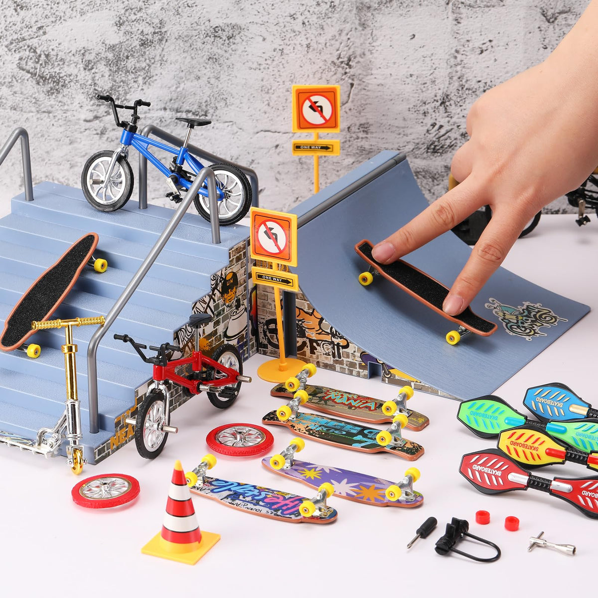 Skylety finger bikes designed for rotating motion and desk play