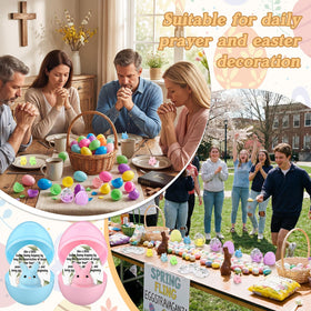 Skylety 36 pack of Easter eggs with contents ready for party prep