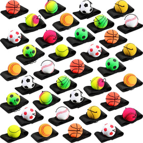 Skylety baseball-style wrist return ball for solo practice and hand-eye coordination