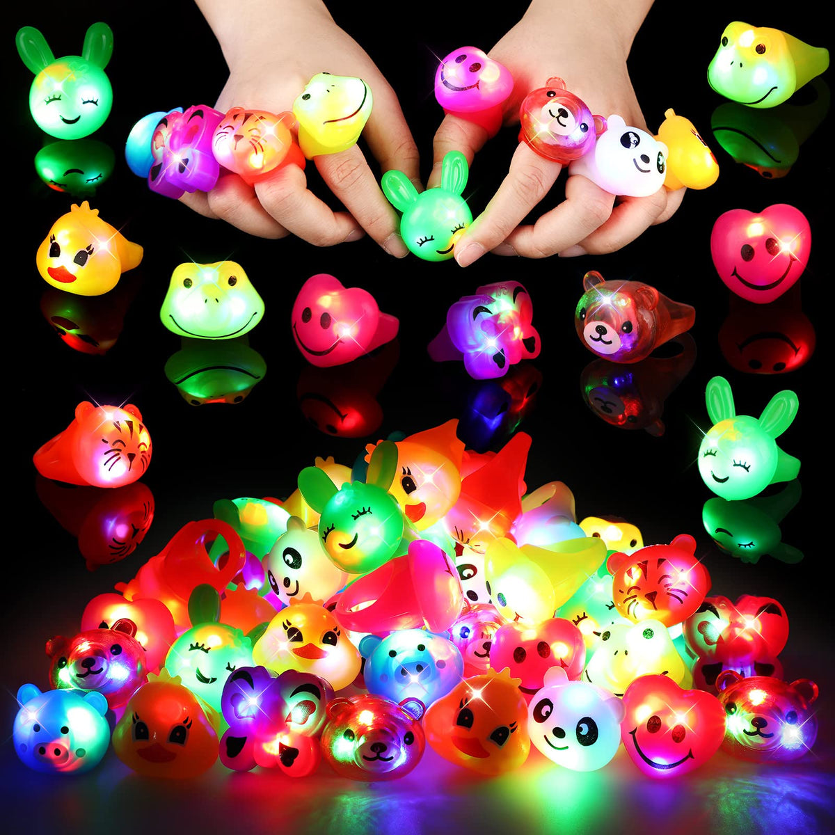Skylety butterfly jelly ring glows in the dark for kid-friendly celebrations.