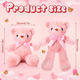 Close-up of Skylety plush bear with soft fur and stitched nose for safe play