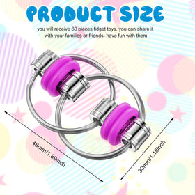 Skylety bike chain fidget yellow, compact design for discreet stress relief.