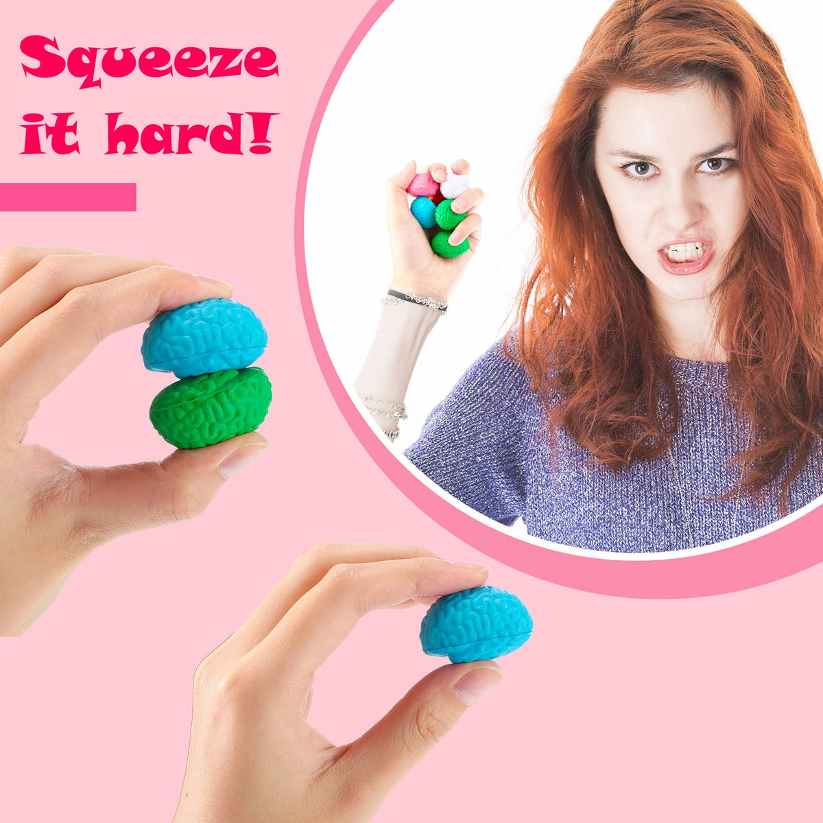 Skylety brain stress ball Halloween decor display idea