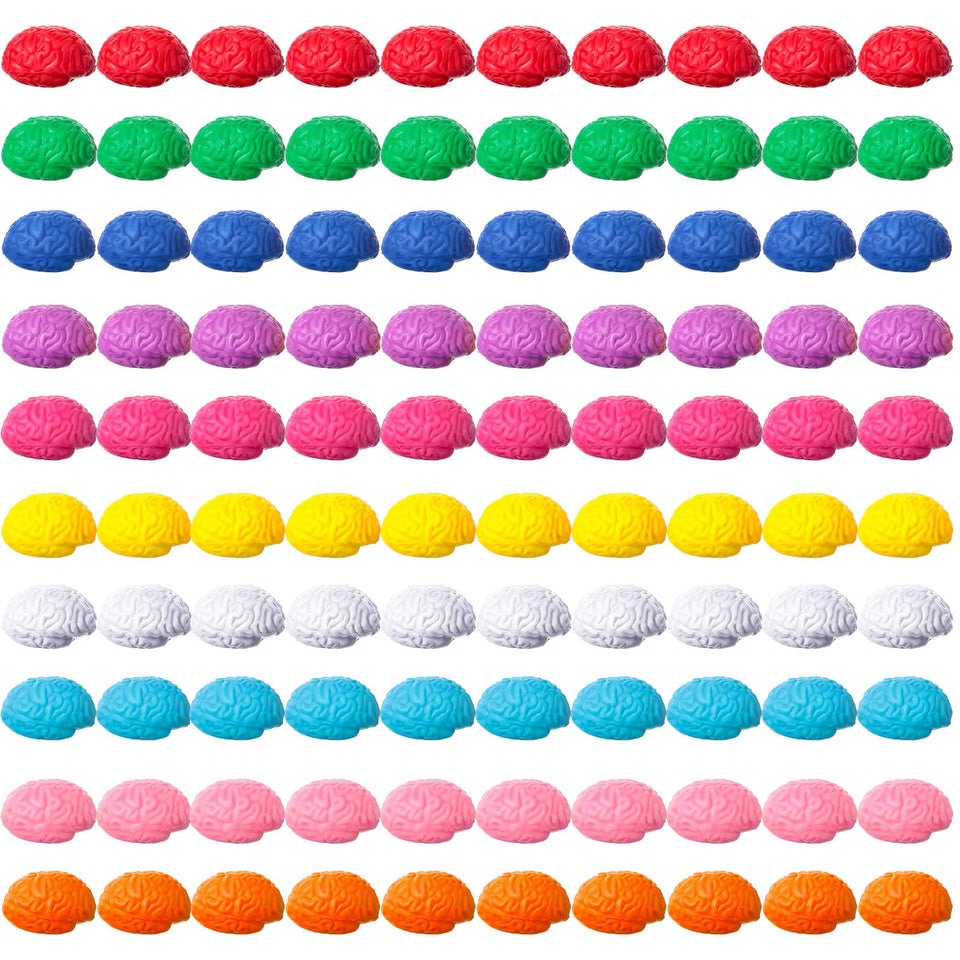Skylety brain stress ball multi-color pack for desk relaxation and focus