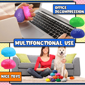 Skylety brain stress ball compact size fits palms comfortably