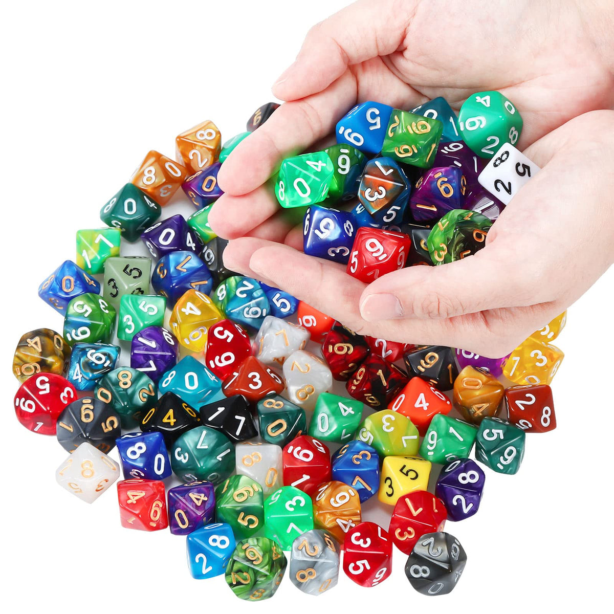 Skylety colorful dice decorate your tabletop while you play