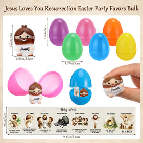 Skylety Colorful Easter eggshells and figurines ideal for party favors