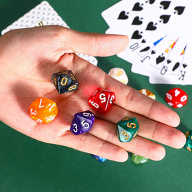 Skylety dice for RPG and MTG table games with large readable numbers