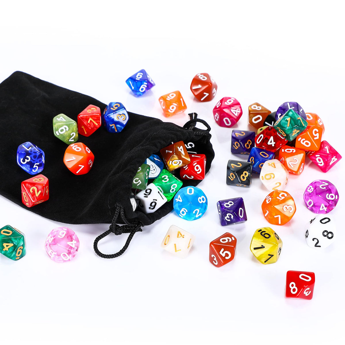 Skylety dice with large numbers for quick reading during gameplay