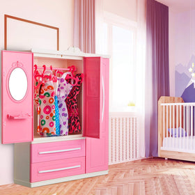 Skylety durable plastic wardrobe with smooth surface for safe play