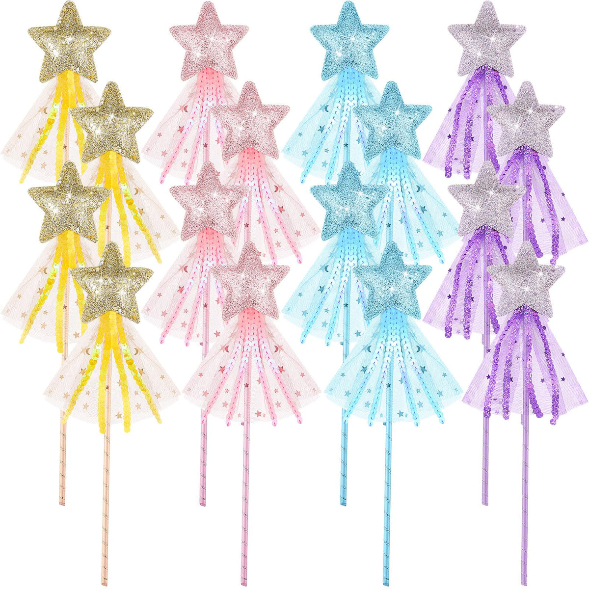 Skylety fairy wand with star glitter on top for magical play.