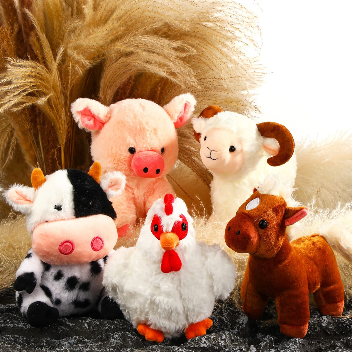 Skylety farm plush horse 10inch perfect for quiet naps.