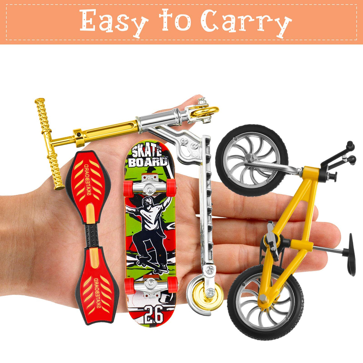 Skylety display packaging for a giftable finger toy set