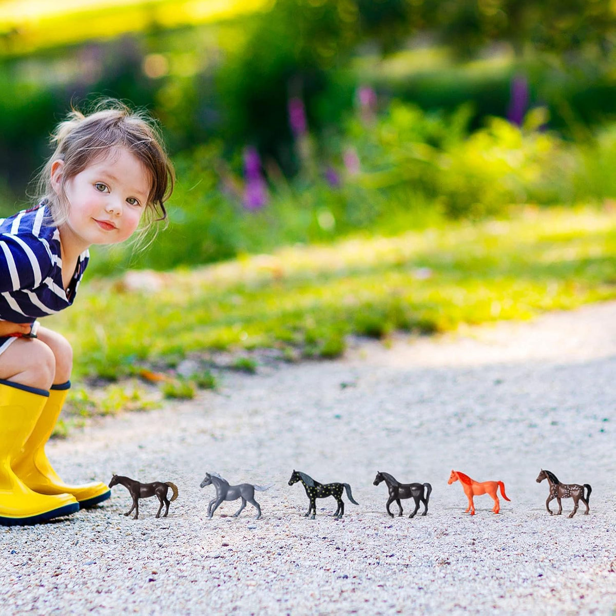 Skylety horse figurines add charm to decorations for birthdays and holidays