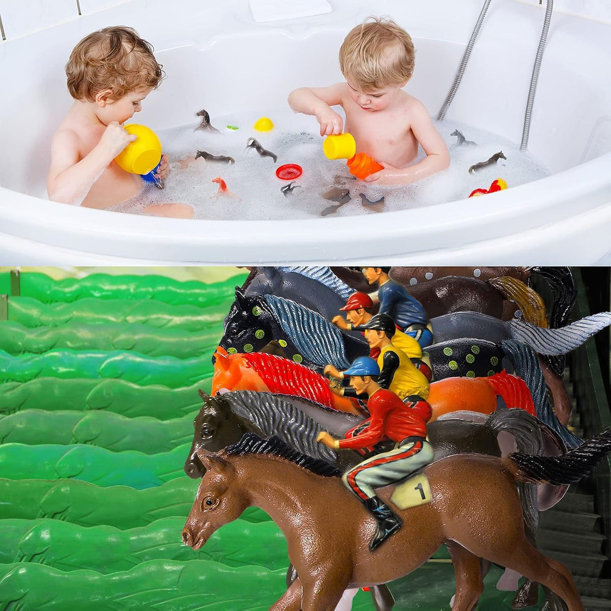 Skylety horse figurines with non-toxic paint stay vibrant during playtime