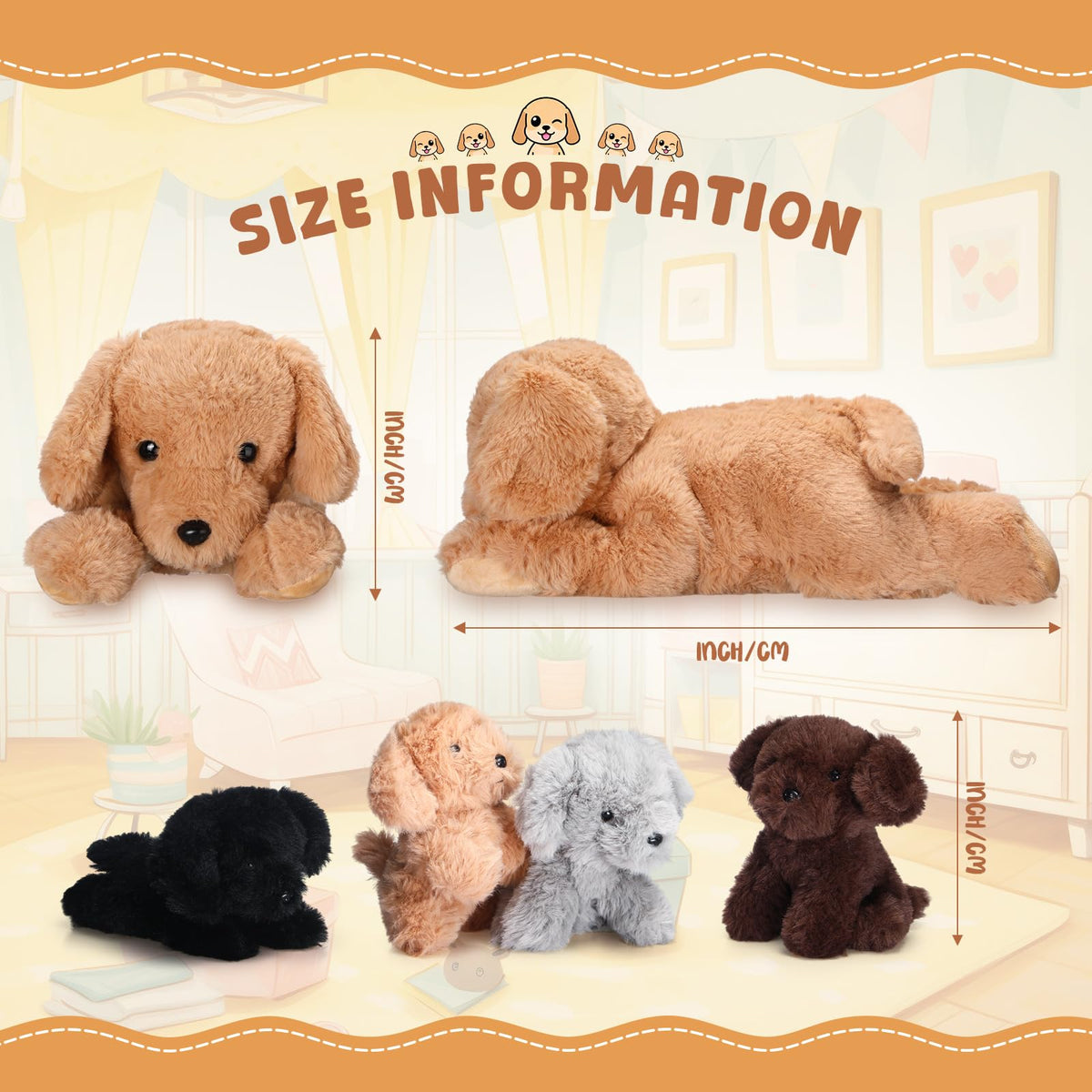 Skylety Labrador mommy belly zipper opens to reveal four puppies, perfect for imaginative play