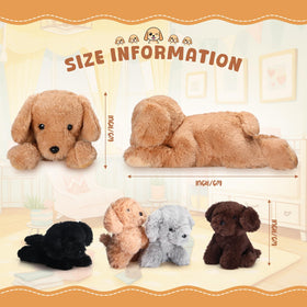 Skylety Labrador mommy belly zipper opens to reveal four puppies, perfect for imaginative play