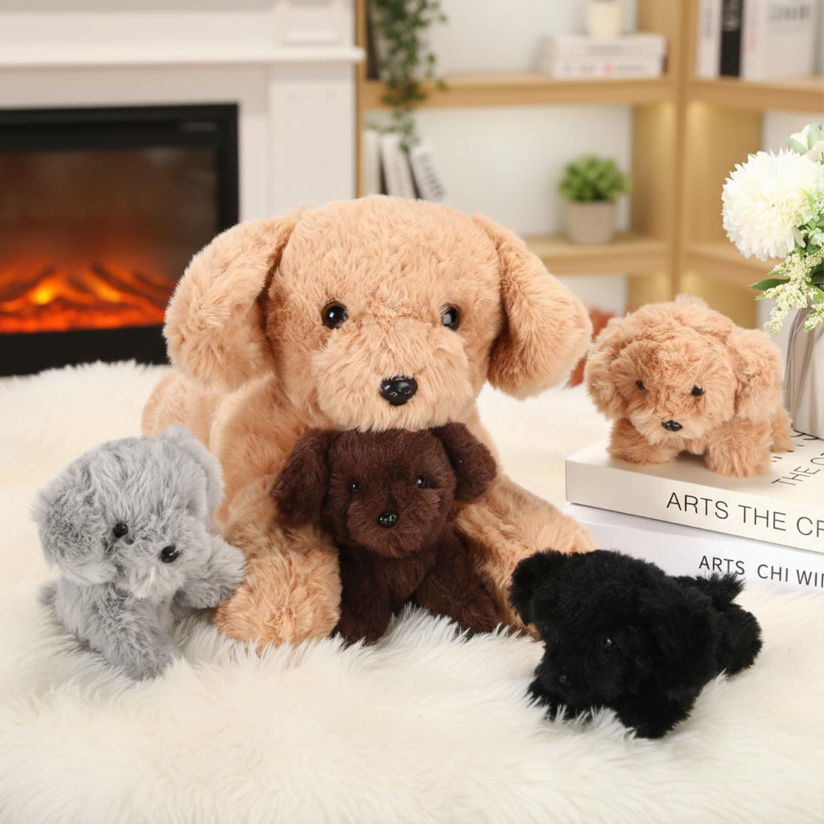 Skylety Labrador soft plush texture close-up highlights cozy, huggable comfort
