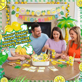 Skylety acrylic leaves provide lifelike accents to decorate cups and menus during role play.